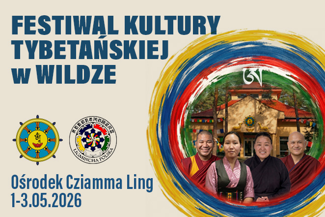 Baner Festiwalu Kultury Tybetańskiej w Wildze, Cziamma Ling, 1–3 maja 2026